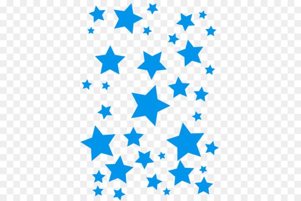 Синяя звезда на белом фоне
