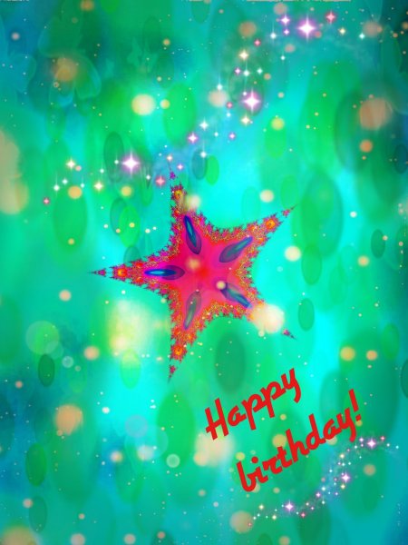 Открытка звезда