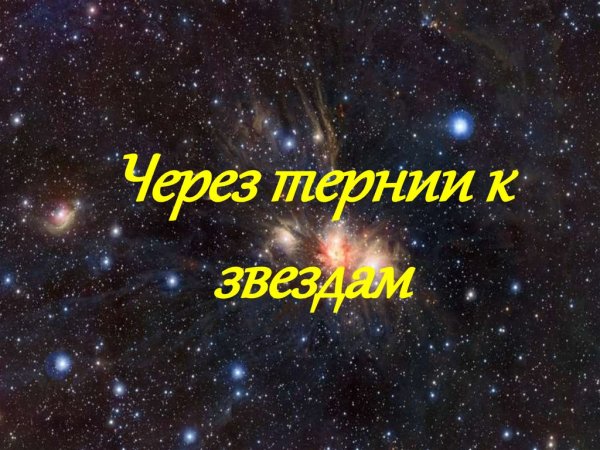 Через тернии к звездам презентация