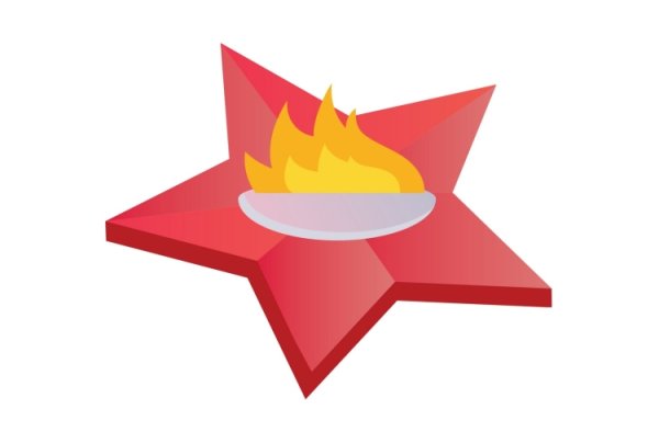 Вечный огонь векторный