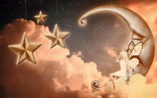 Фэнтези Луна и звезды