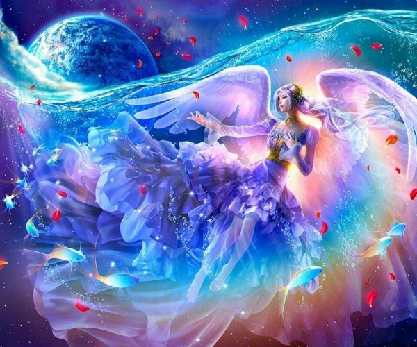 Ангел в ночном небе