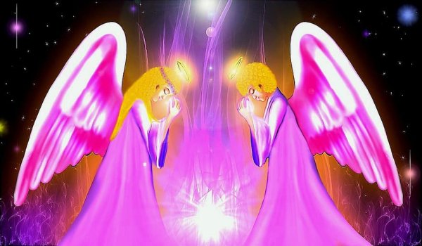 Крылья ангела в небе