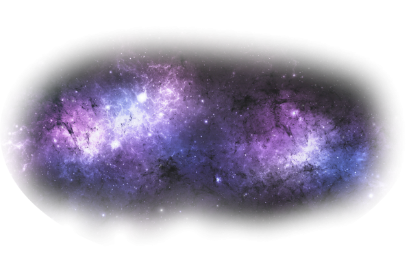 Космическое пространство на прозрачном фоне