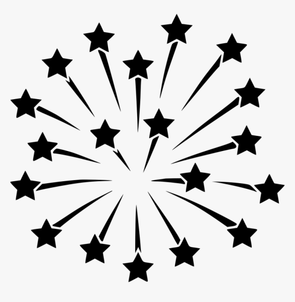 Салют силуэт