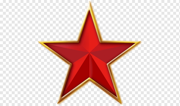 Золотая пятиконечная звезда