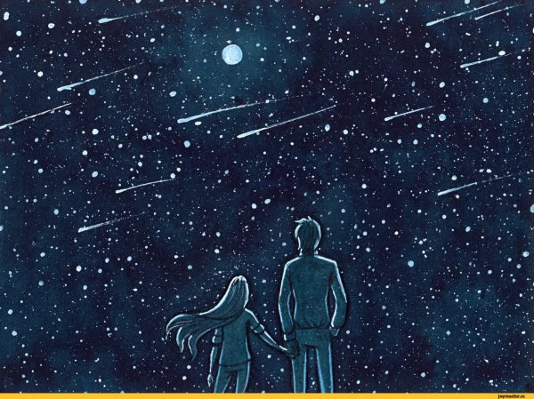 Нарисованное звездное небо