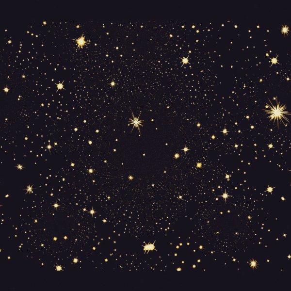 Желтая звезда на черном фоне