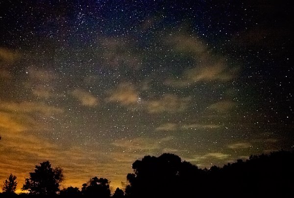 Звездное небо желтое