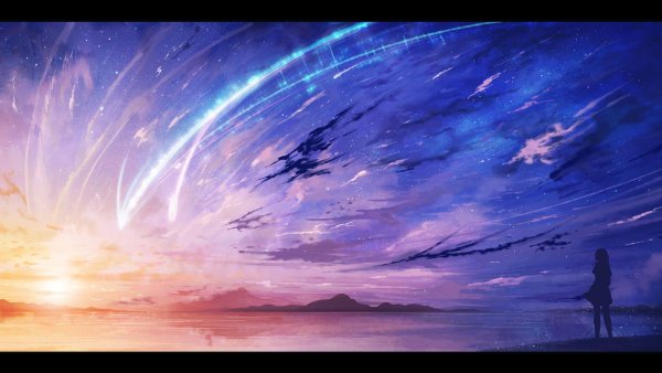 Kimi no na WA Падающая звезда