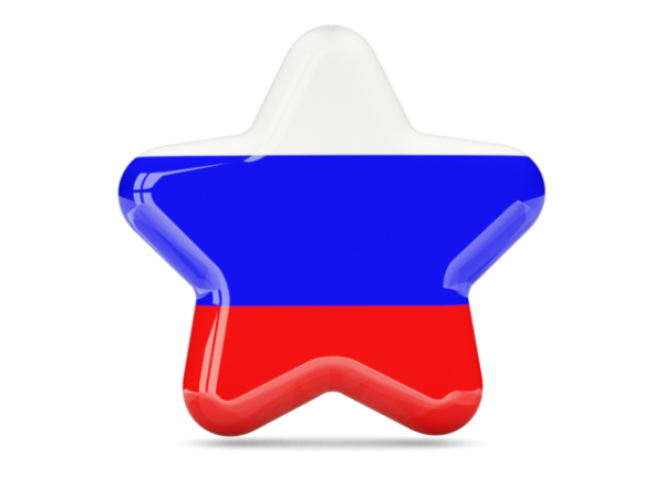 Звезда с российским флагом