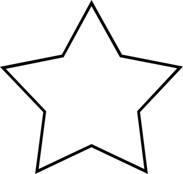 Раскраска Звездочка