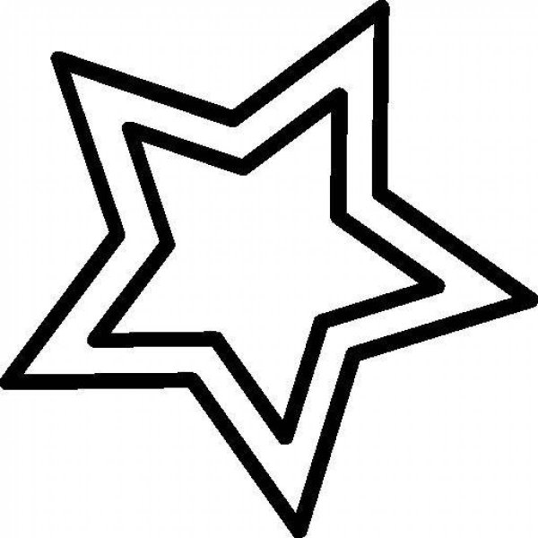 Трафарет звезда для торта