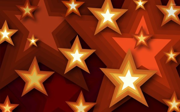 Красный фон со звездами