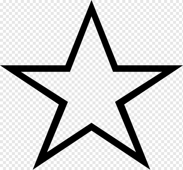 Контур звезды на 23 февраля