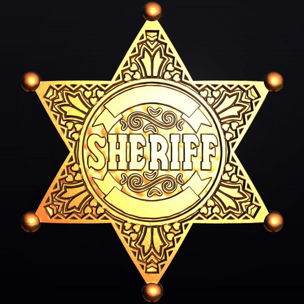 Звезда шерифа вектор