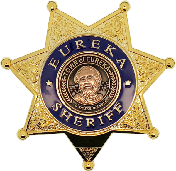 Полицейский значок звезда