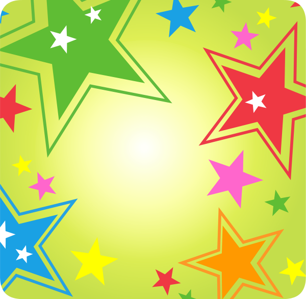 Золотые звезды на прозрачном фоне