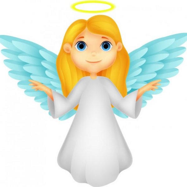 Мультяшное лицо ангела
