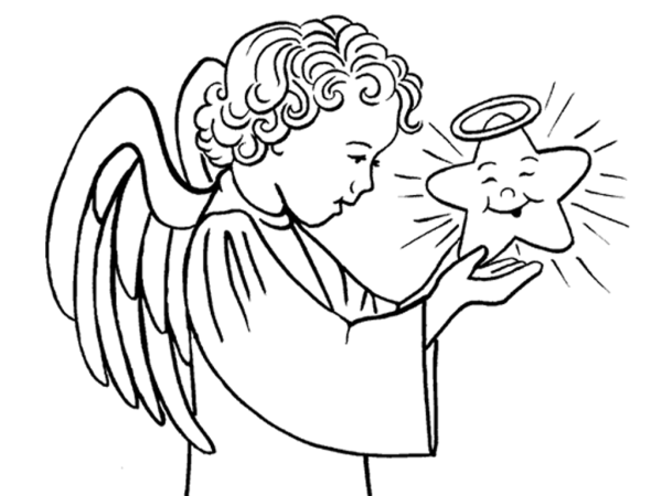 Ангел для гравировки на памятниках