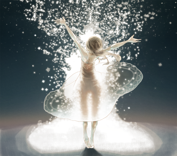 Девушка зажигает звезды