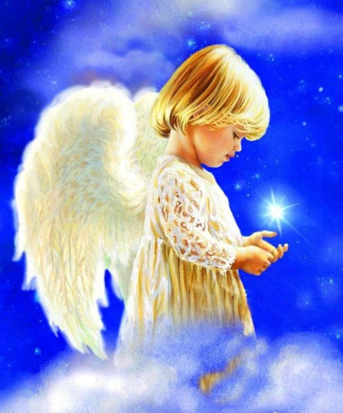 Ангел живопись Эльвира Амрхайн