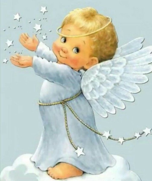 Смайлик ангел хранитель