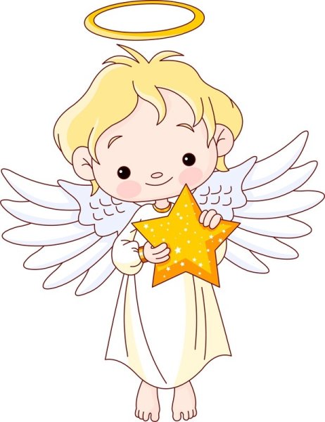 Ангелочек с нимбом