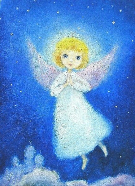 Очертания Рождественского ангела