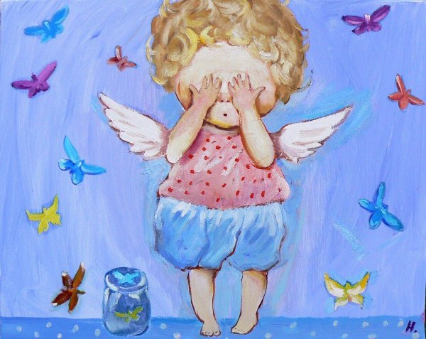 Снежный Рождественский ангел