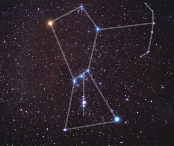 Созвездие Орион Бетельгейзе ригель