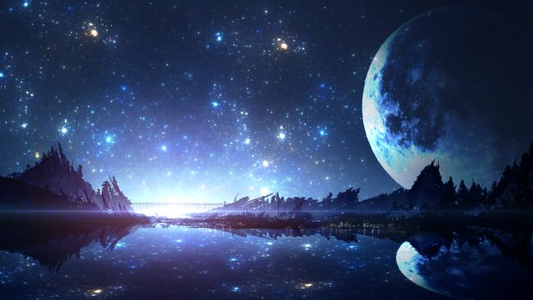 Фантастическое ночное небо