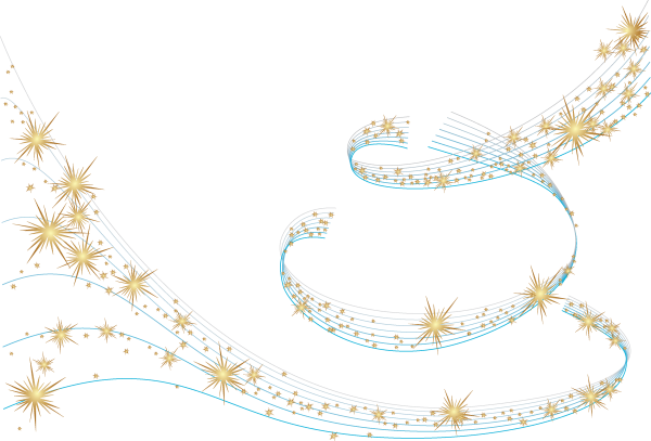 Россыпь звезд на прозрачном фоне