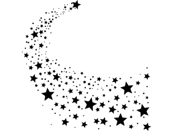 Мелкие звезды на прозрачном фоне