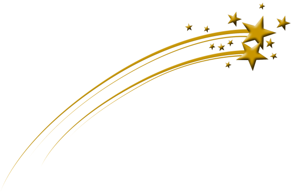 Звездопад на прозрачном фоне