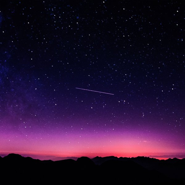 Ночное небо со звездами