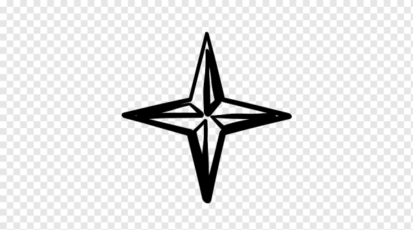 Знак четырехконечная звезда