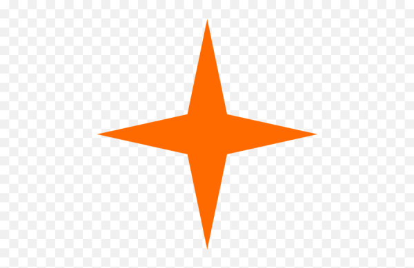 Четырёхконечная жёлтая звезда