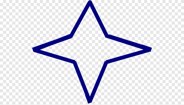 Четырехконечная звезда иконка