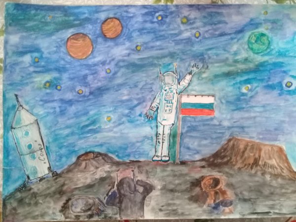 Космос рисунок