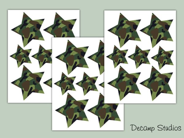 Звезда на фоне камуфляжа