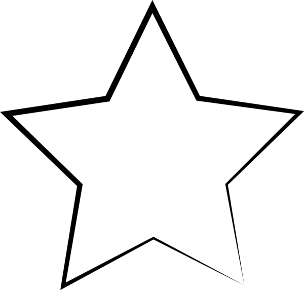 Звезда раскраска для детей