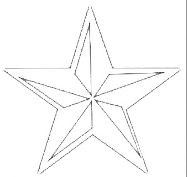 Раскраска Звездочка