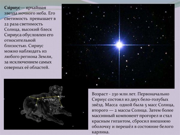 Интересные факты о звездах и созвездиях