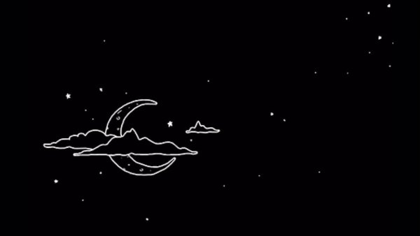 Рисунки на черном фоне белым карандашом