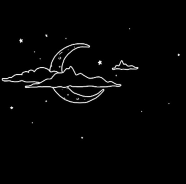 Звездное небо карандашом