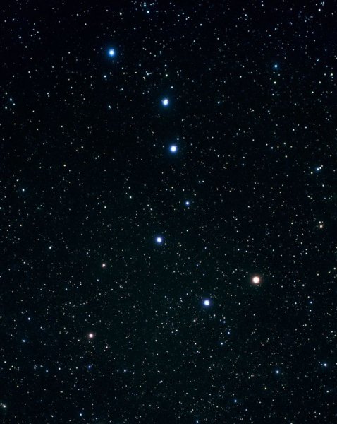 Полярная звезда на ночном небе