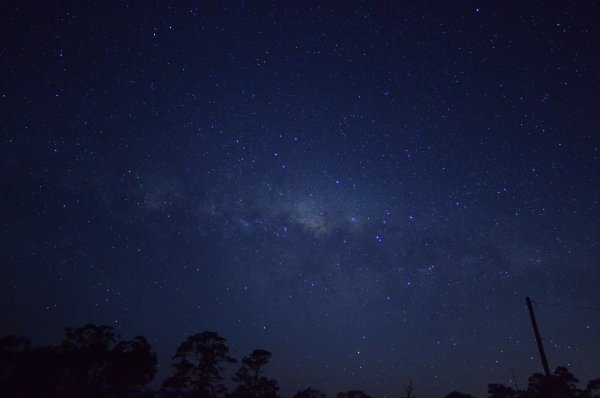 Синее звездное небо