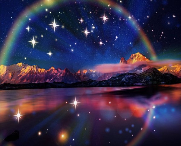 Радуга ночью