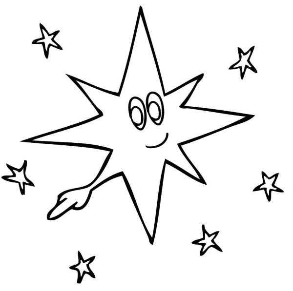 Космические раскраски для детей